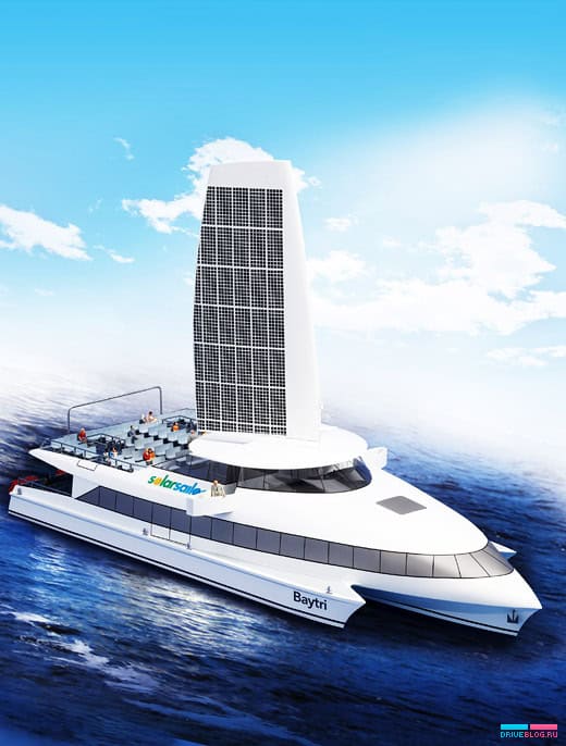 Корабль Solar Sailor с парусом из солнечных батарей
