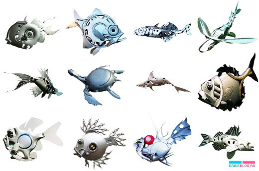 “Зверьки” Drive-in Hubcap Creatures из автомобильных колпаков, от Jellio