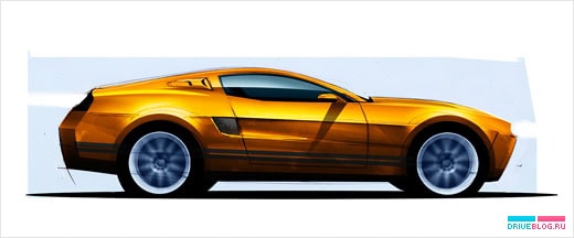 Первые дизайн-скетчи Shelby GT500