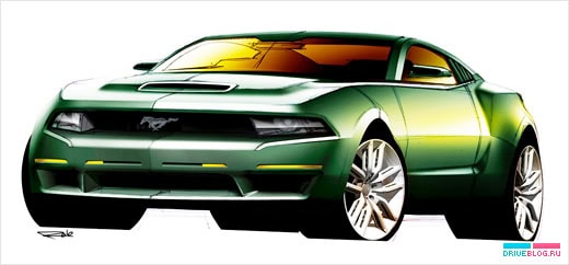 Первые дизайн-скетчи Shelby GT500