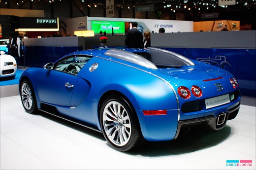 Geneva Motor Show 2009: Bugatti Veyron Bleu Centenaire