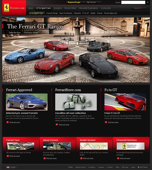 Открытие сезона F1 и новый сайт Ferrari