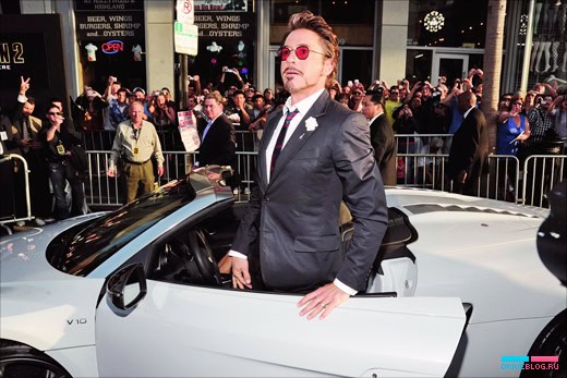 Железный Человек 2, Audi R8 и Тони Старк