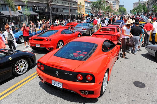 Ferrari Concorso in Pasadena 2010