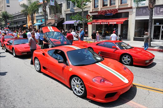 Ferrari Concorso in Pasadena 2010