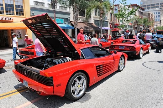 Ferrari Concorso in Pasadena 2010