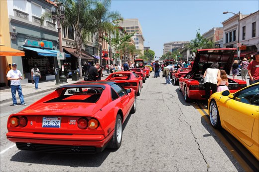 Ferrari Concorso in Pasadena 2010