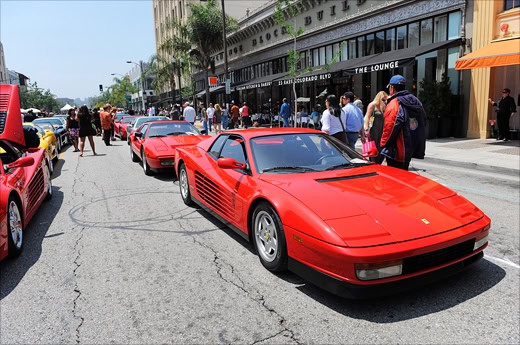 Ferrari Concorso in Pasadena 2010